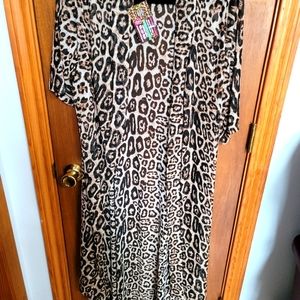 New leopard print long dustet